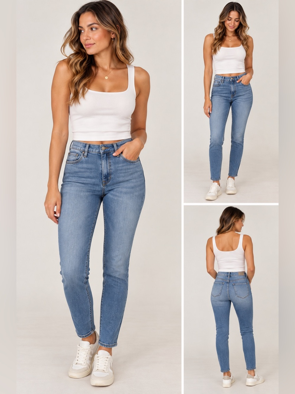 59. | Frame Denim | Le High Skinny | Blue Skinny Jeans | 24